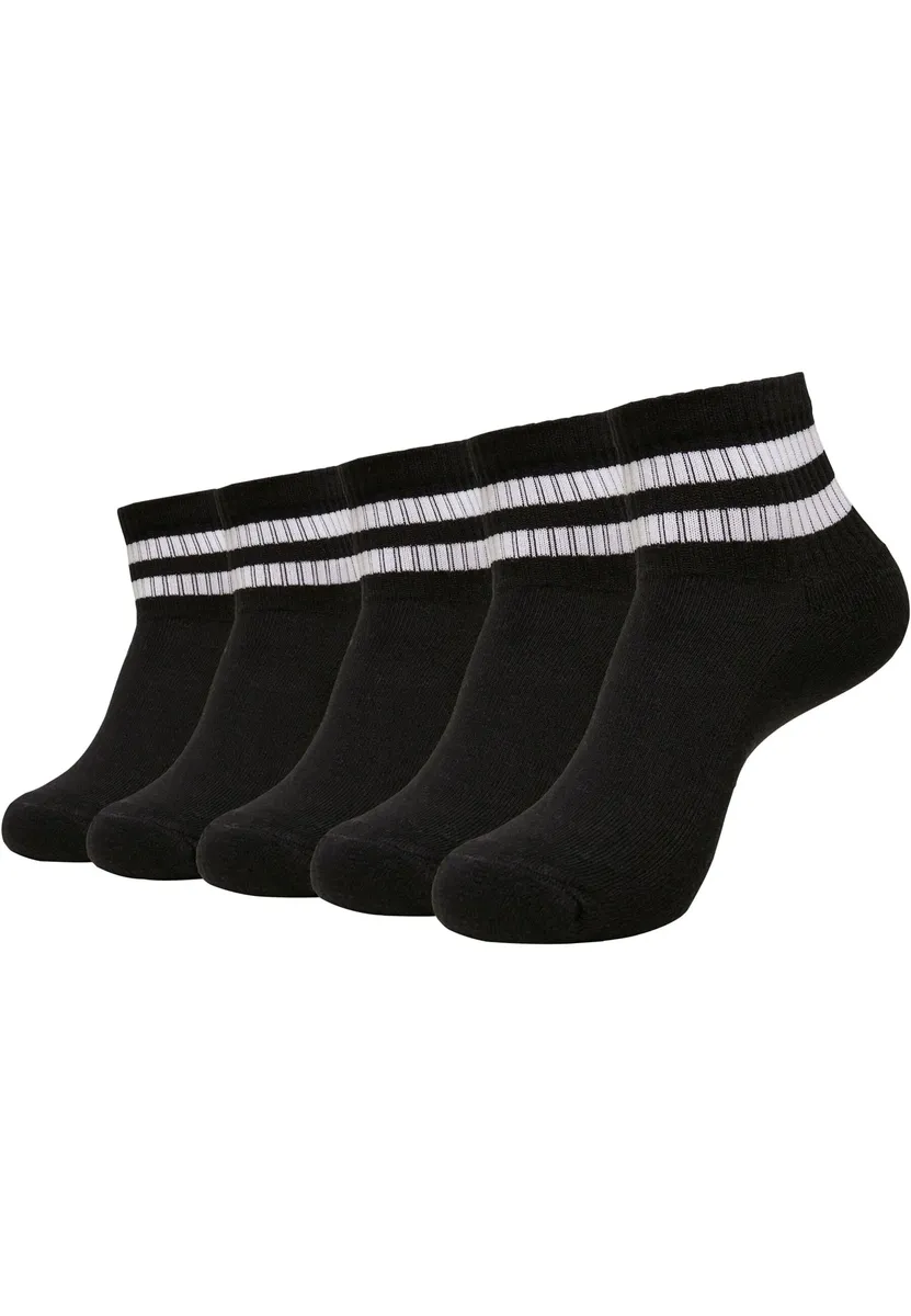 

Базовые носки URBAN CLASSICS " Urban Classics Unisex Sporty Half Cuff Logo Socks, 5 шт." (1 пара), черный