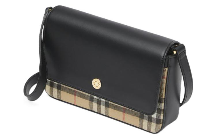 Мини-сумка Burberry через плечо из черной телячьей кожи — фото 3