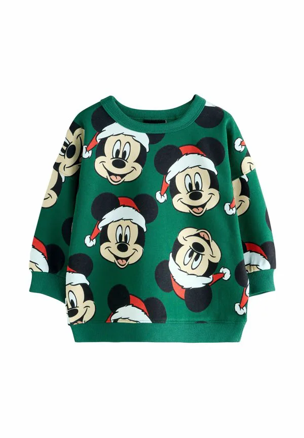 Толстовка с изображением микки мауса Next, Green Christmas