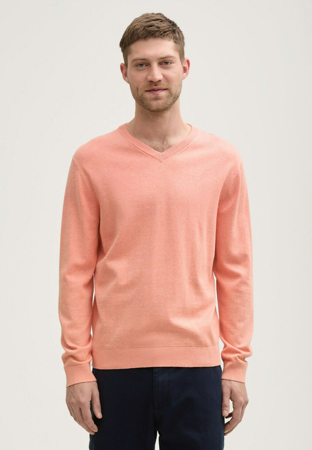 

Свитер V-NECK TOM TAILOR, коралловый