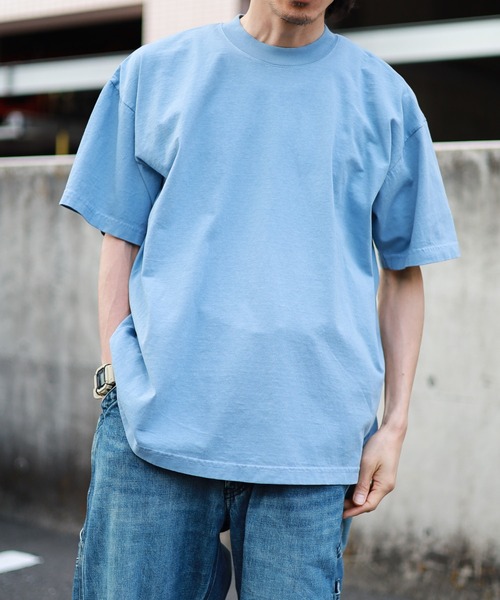 

Футболка с круглым вырезом, окрашенная в готовом виде, плотность 185 г LOS ANGELES APPAREL, синий