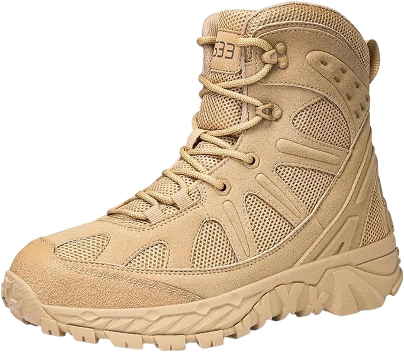 

Мужские водонепроницаемые походные ботинки Alloaone, дышащие тактические треккинговые туфли, легкие ботинки, Sand