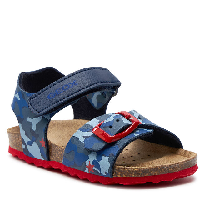 Сандалии Geox B Sandal Chalki Boy B922QA 00454 C0735 M Navy/Red, темно-синий — фото 2