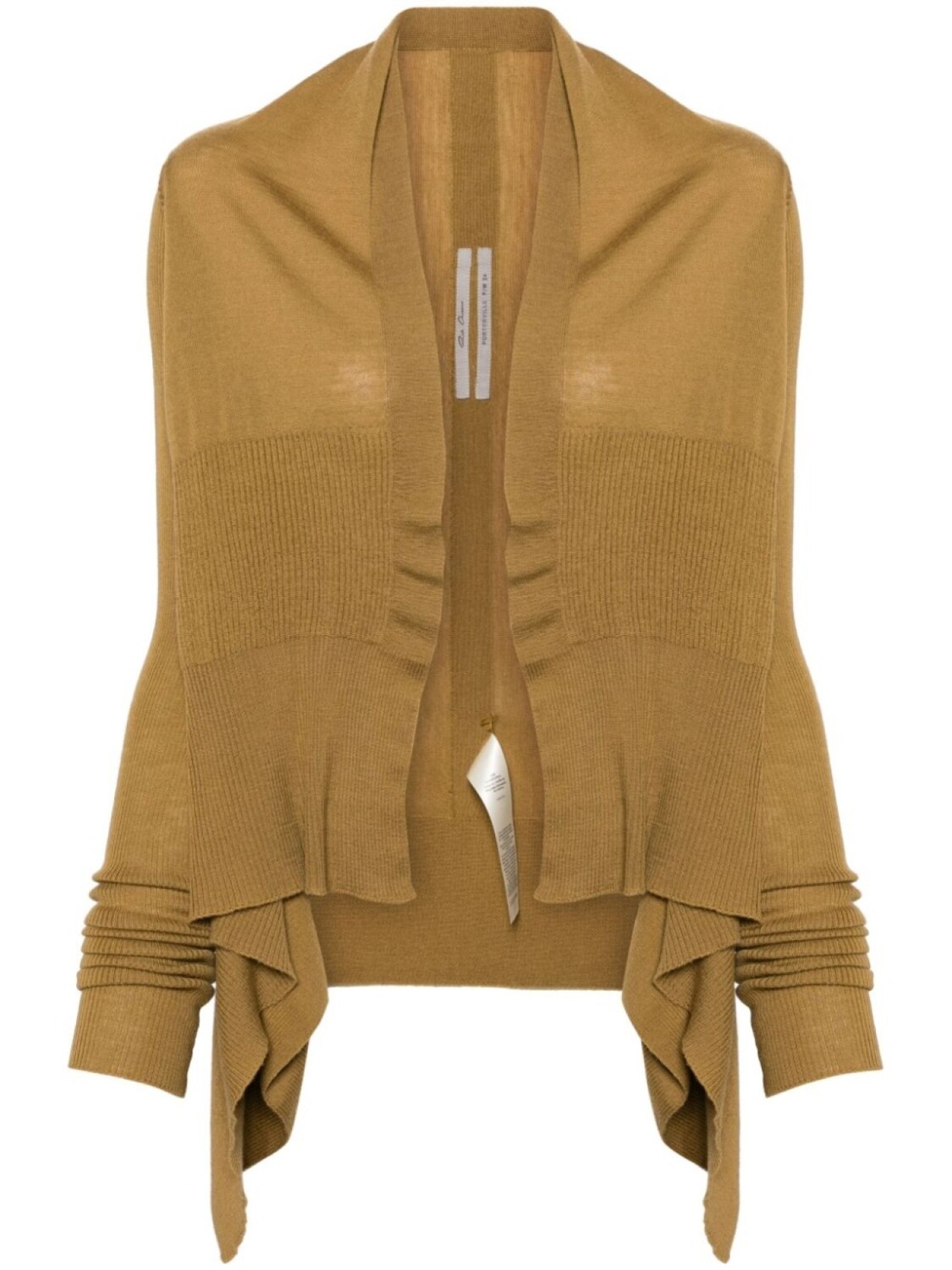

Rick Owens кардиган с запахом, коричневый