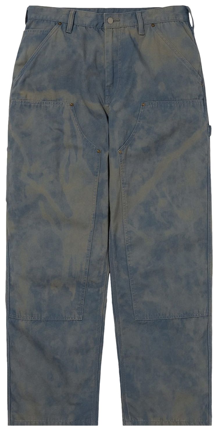 

Брюки thisisneverthat Bleached Double Knee Pant 'Blue', синий