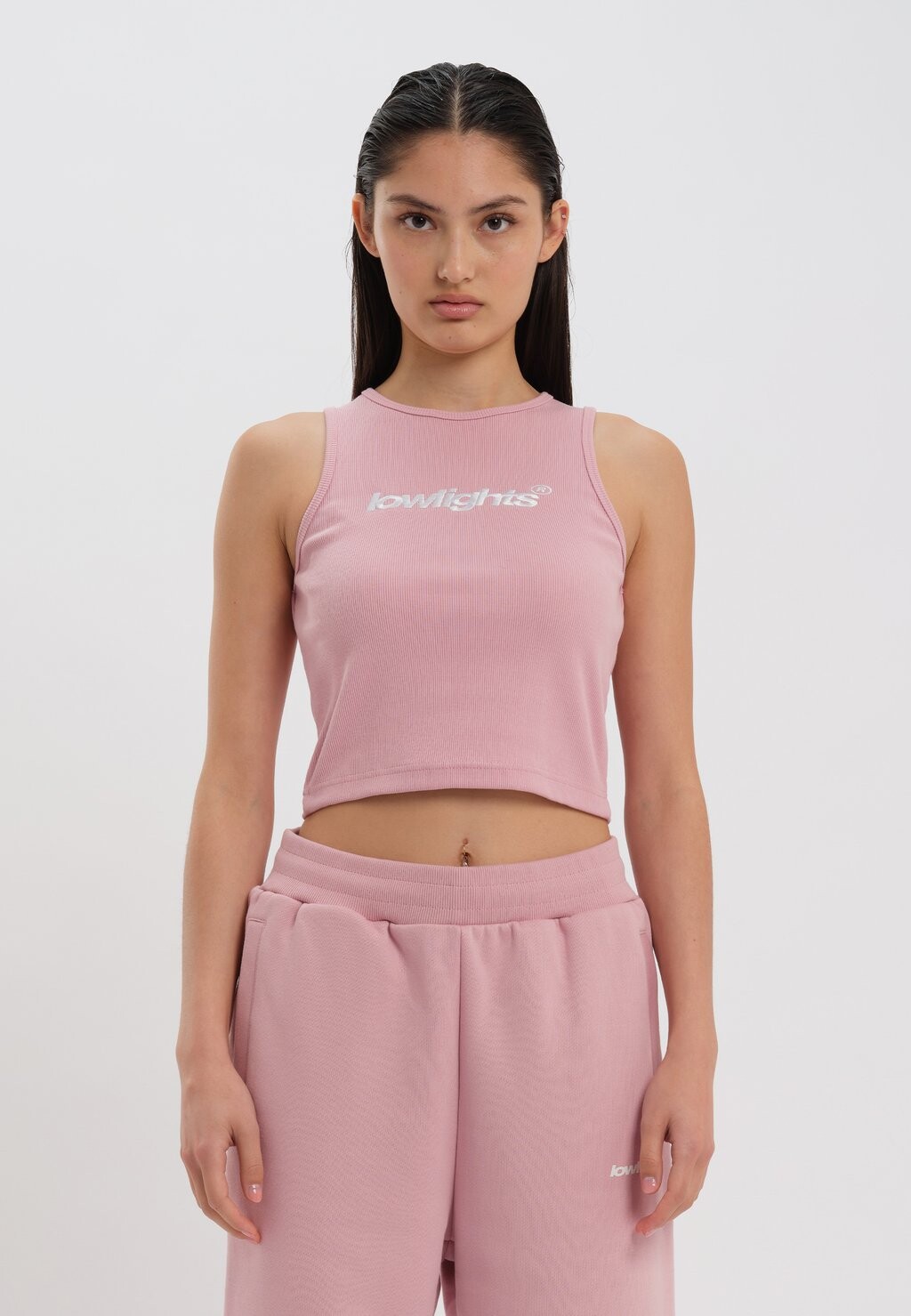 

Топ BASIC CROP LOW LIGHTS STUDIOS®, розовый