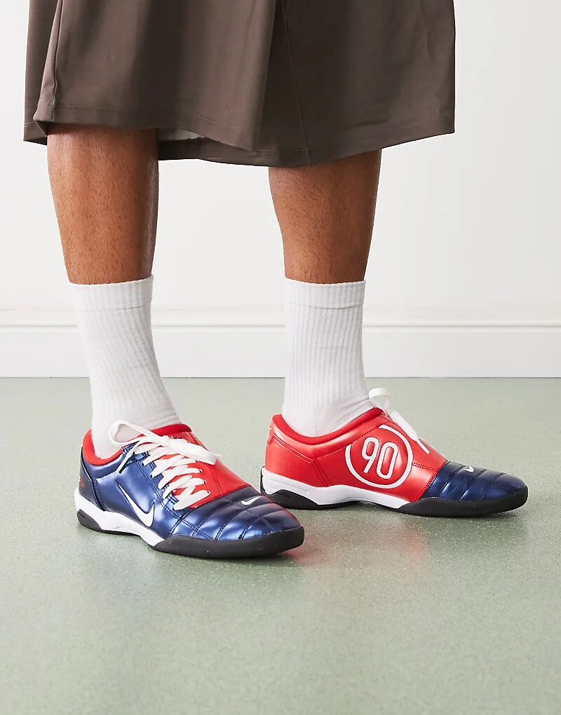 

Кроссовки Nike T90 темно-синего и красного цветов