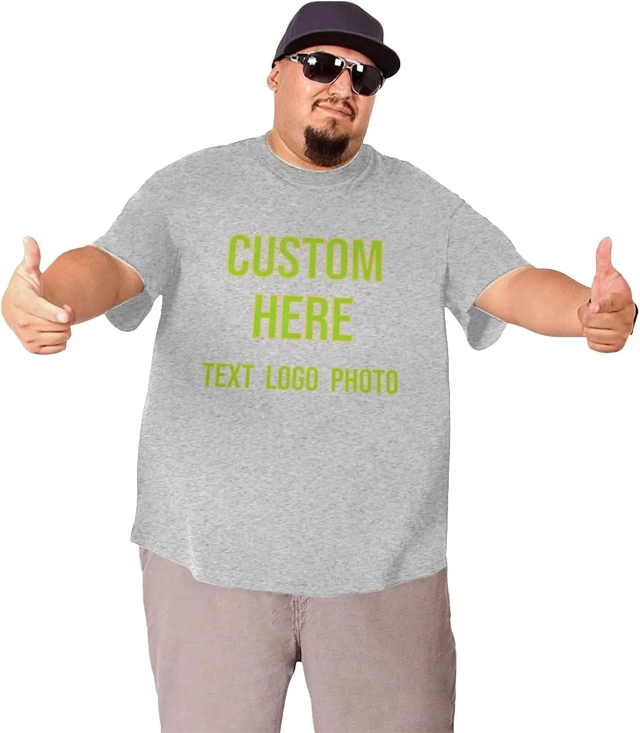 Футболка Custom Shirt Mens Funny T Shirts Big and Tall с логотипом — фото 3