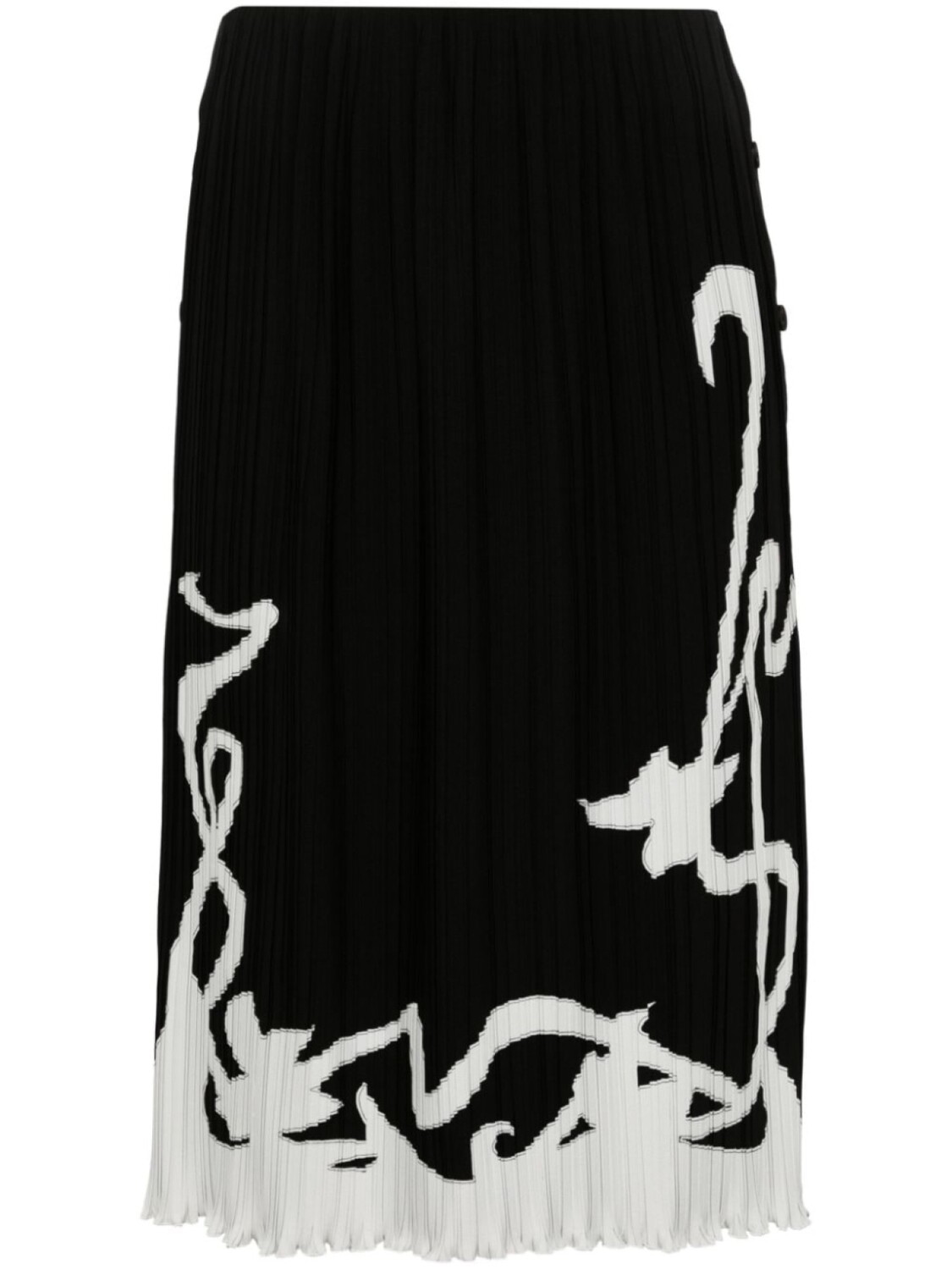 

Lanvin юбка со складками, черный