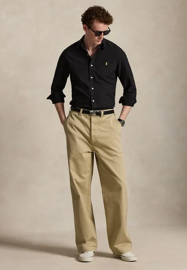 Рубашка оксфорд Slim fit Polo Ralph Lauren, черный — фото 2