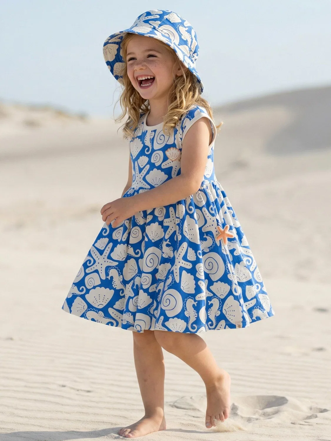 Платье Sigikid Kleid Sea You синего цвета — фото 2