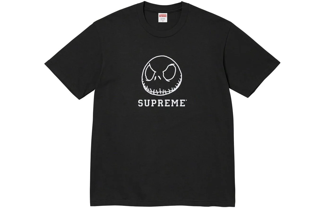 Футболка с принтом скелета из "Кошмара перед Рождеством" Supreme, Mustard Yellow/Mustard — фото 3