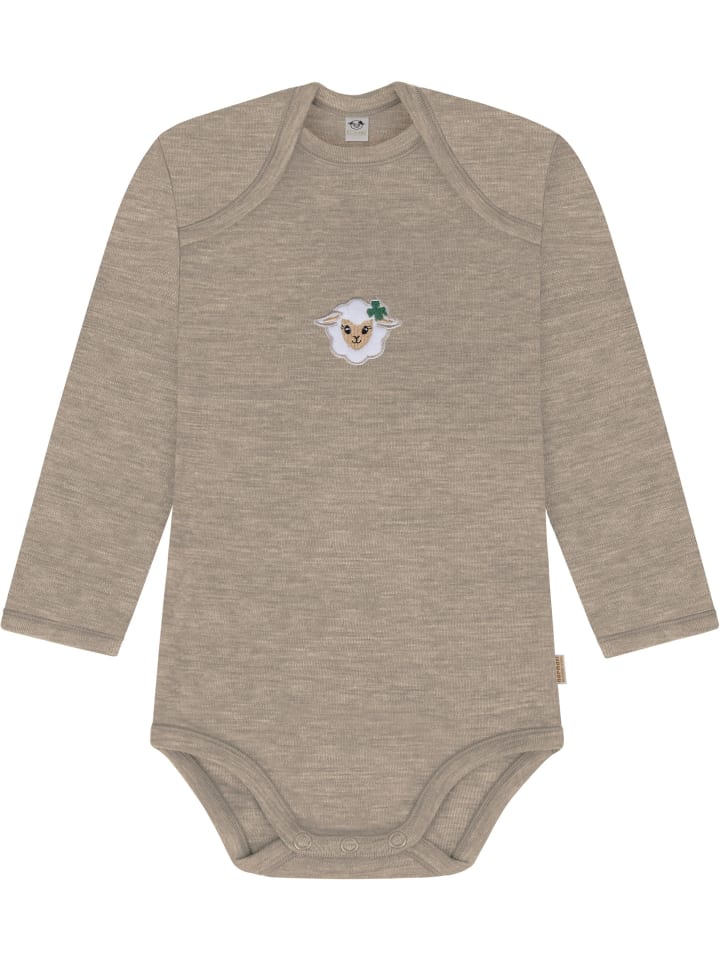 

Normani Outdoor Sports Детский боди с длинными рукавами из мериносовой шерсти, цвет Окленд, бежевый