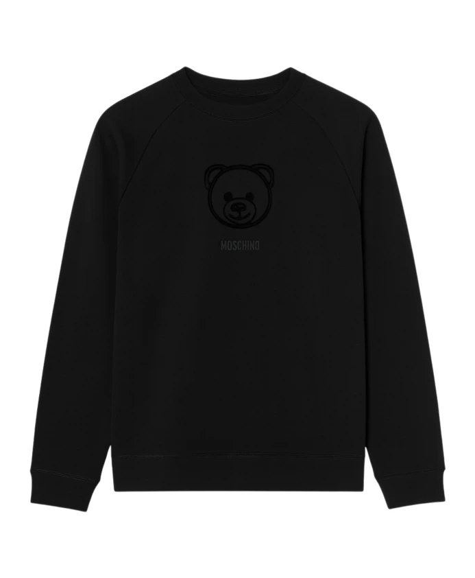 

Толстовка с изображением плюшевого мишки Moschino, черный