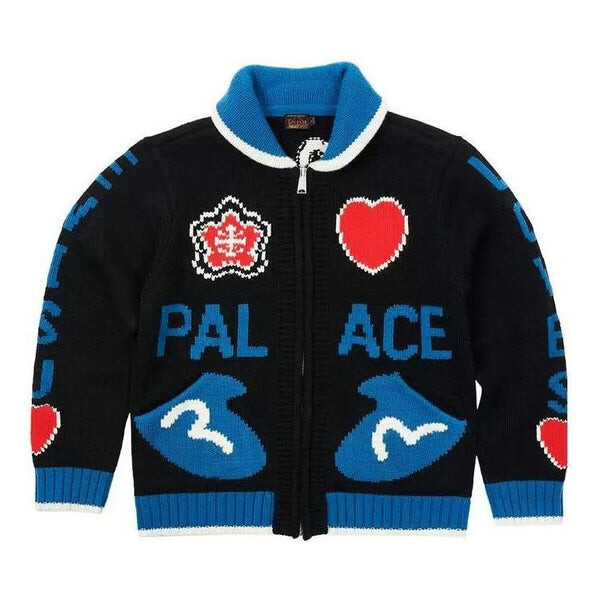 

Куртка buy x evisu cowichan knit 'black blue' Palace, черный