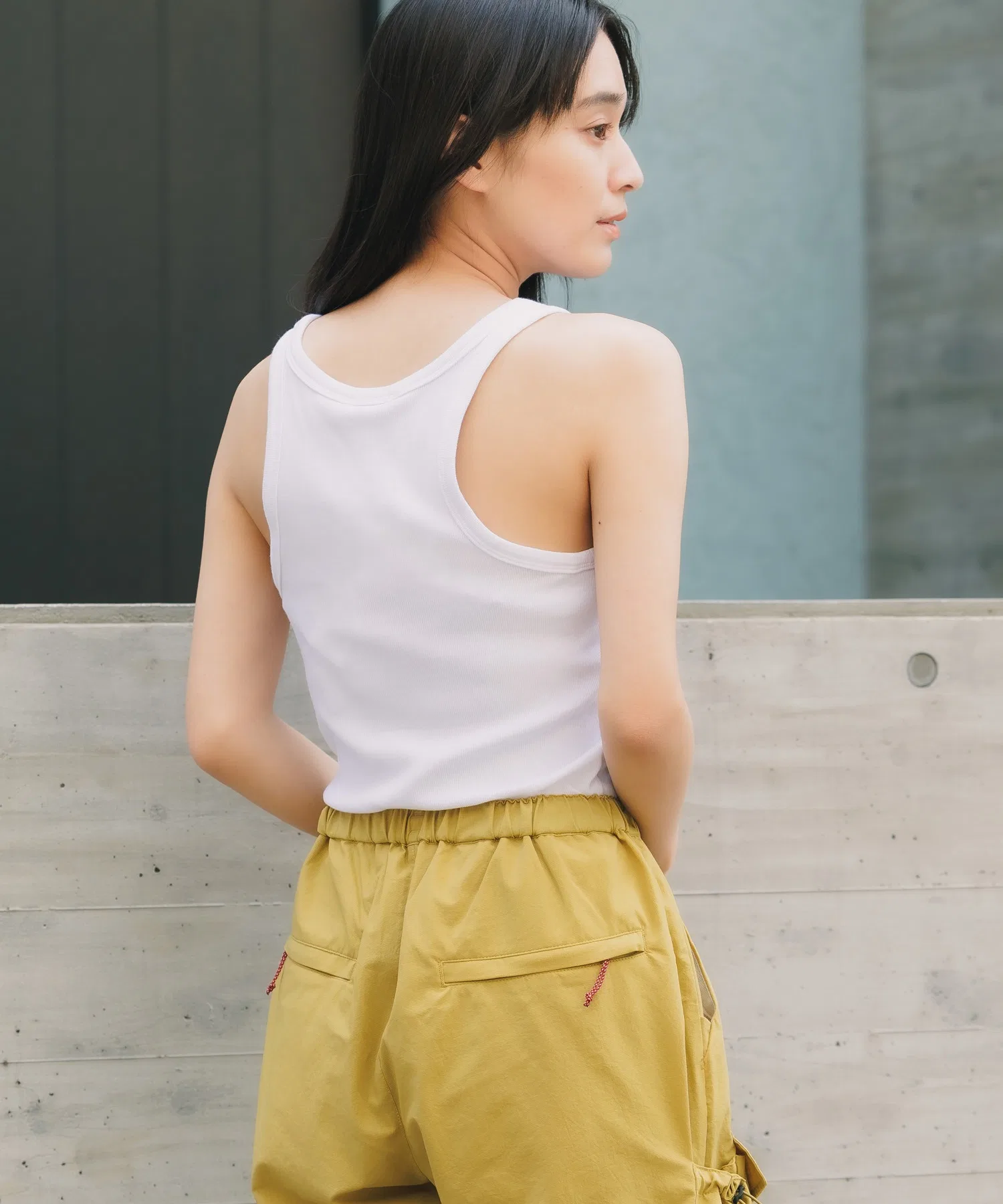 Майка Calvin Klein CTN CONTOUR RIB TANK — фото 4