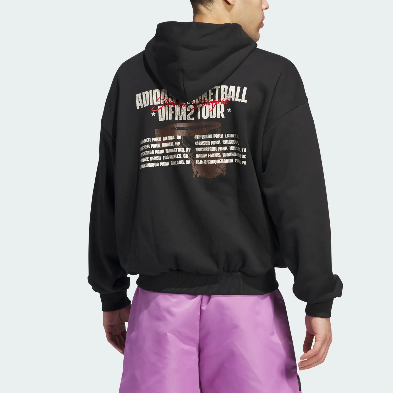 Бесплатная доставка с AdiClub Графический худи Anthony Edwards Adidas, черный — фото 4