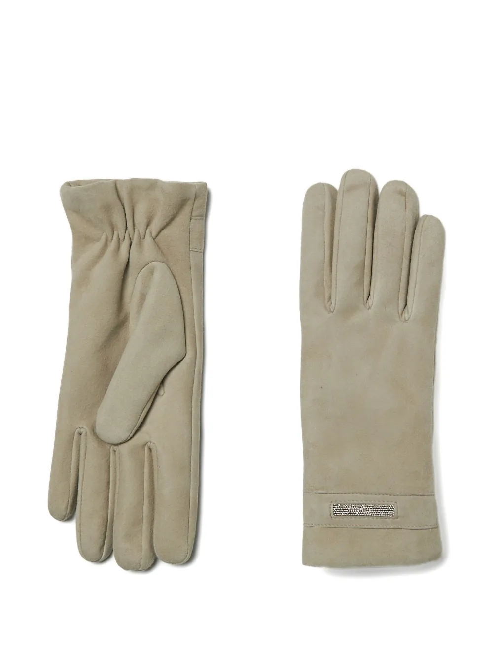 

Замшевые перчатки Peserico, зеленый