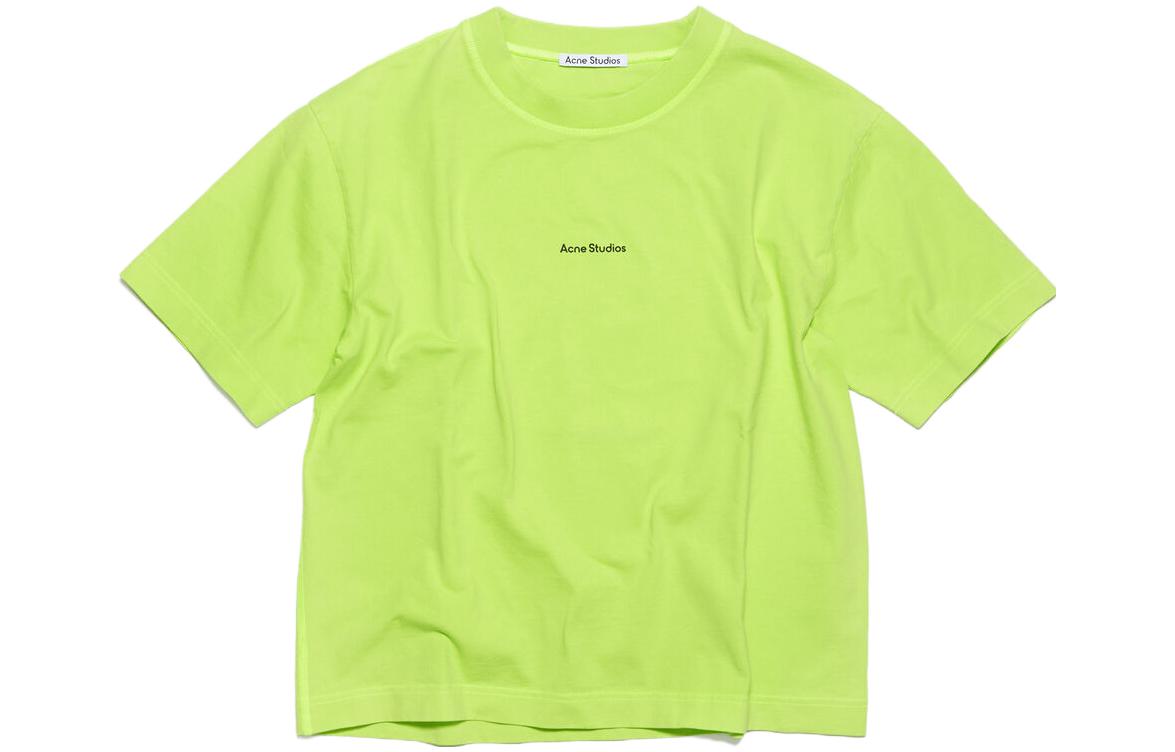 

Acne Studios Футболка женская неоново-зеленая, Зеленый, Acne Studios Футболка женская неоново-зеленая