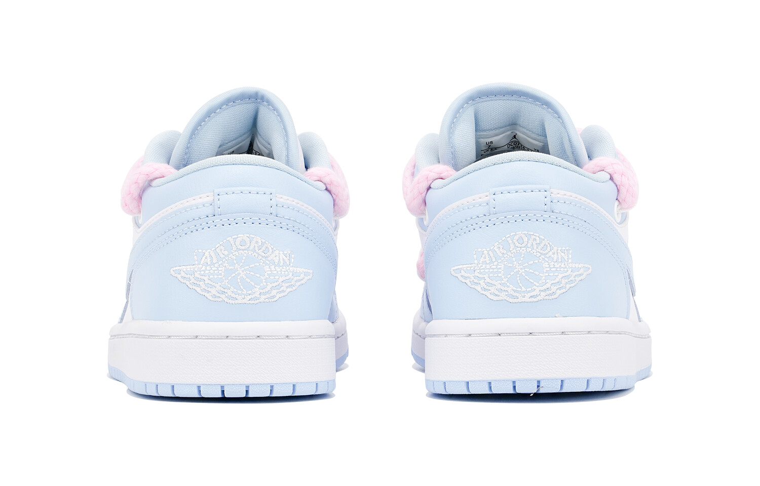 

Кроссовки Air Jordan 1 Vintage Basketball Shoes Women's Low-top Blue/white/pink, белый