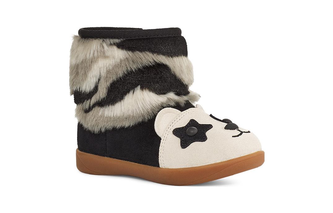 UGG Теплые зимние сапоги в виде панды, черные, для детей от 3 до 7 лет — фото 4