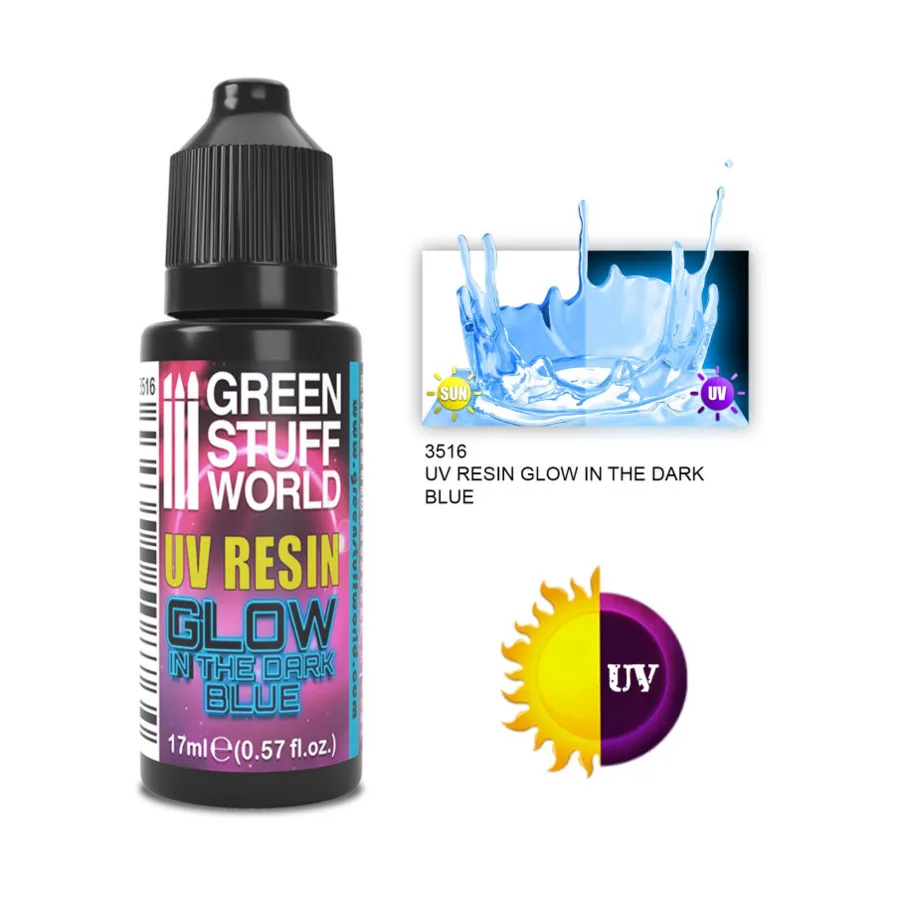 

Синий – светится в темноте, UV Resin (Green Stuff World)