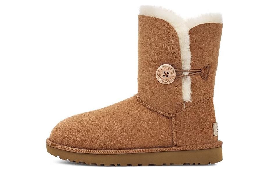 Угги женские UGG Bailey Button II Chestnut, коричневый