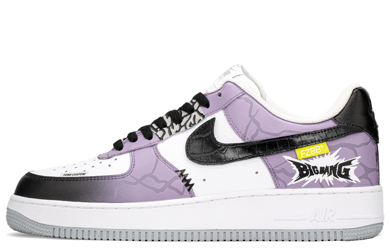 

Кроссовки Nike Air Force 1 Skateboarding Shoes Men Low-top Black/purple, фиолетовый