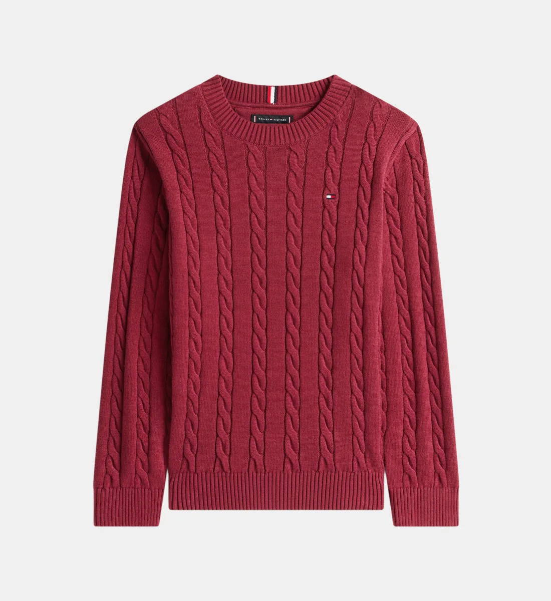 Косичка пуловер Tommy Hilfiger, красный