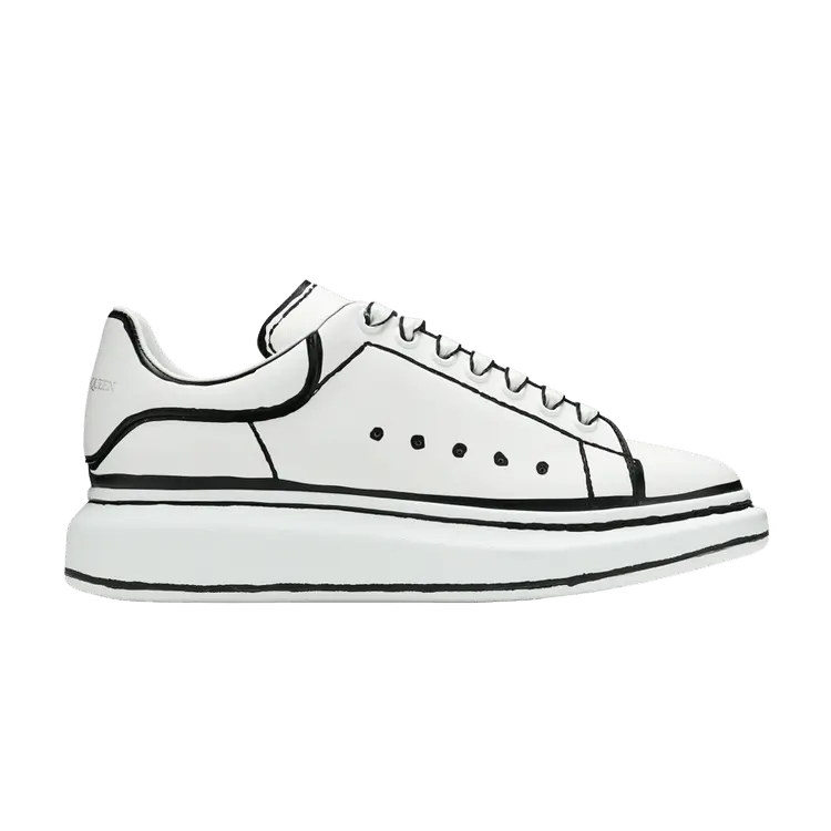 

Кроссовки Alexander McQueen Alexander McQueen Oversized Sneaker 'White Black', белый