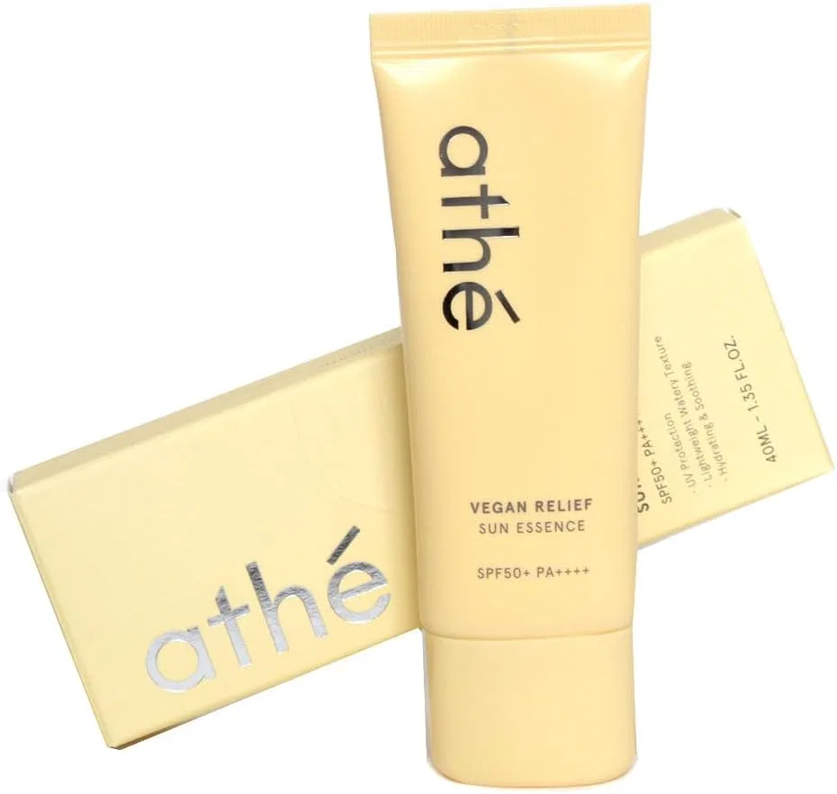Солнцезащитный крем для лица Vegan Relief Sun Essence athe, 40 мл, бесцветный