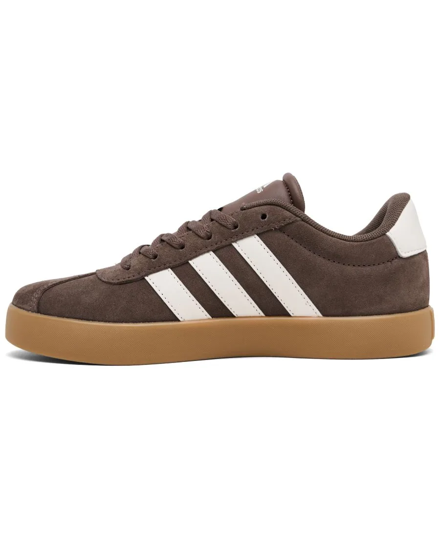 Детские повседневные кроссовки VL Court 3.0 от Finish Line Adidas, earth strata, белый — фото 3