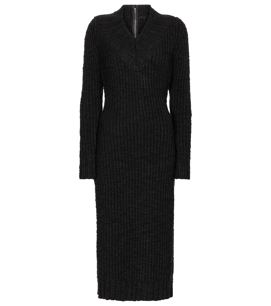 

Эластичное шерстяное трикотажное миди-платье Dolce&Gabbana