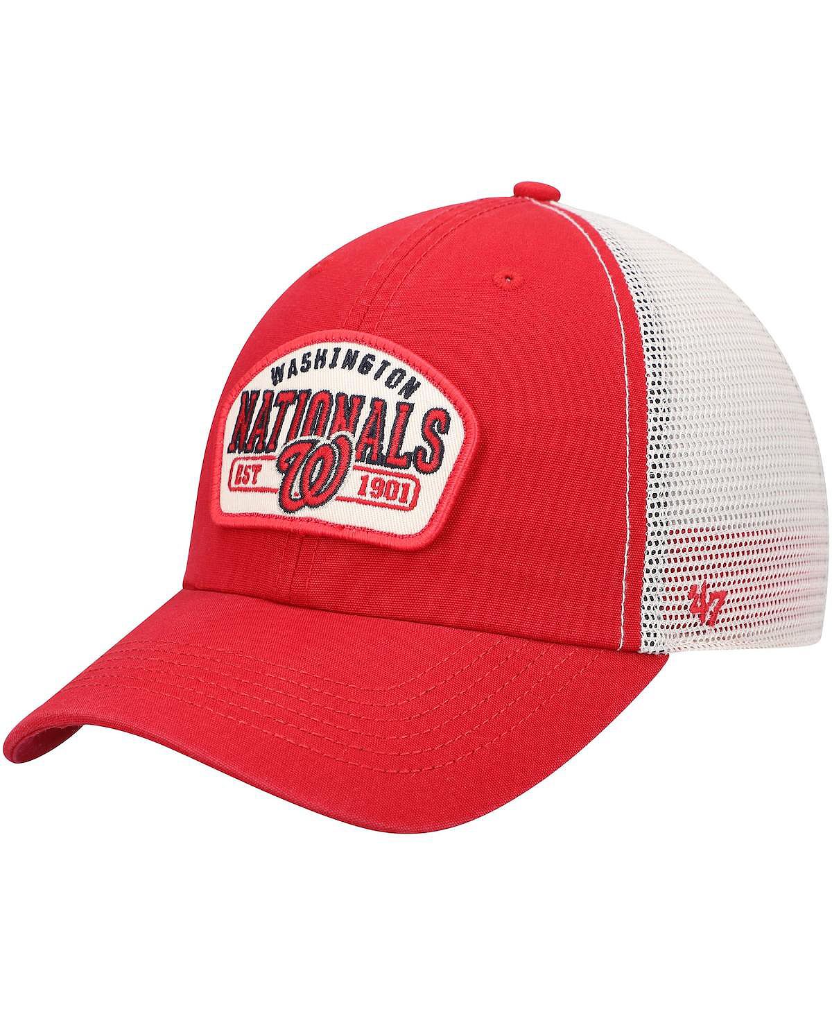 

Мужская красная кепка Washington Nationals Penwald Clean Up Trucker Snapback '47 Brand