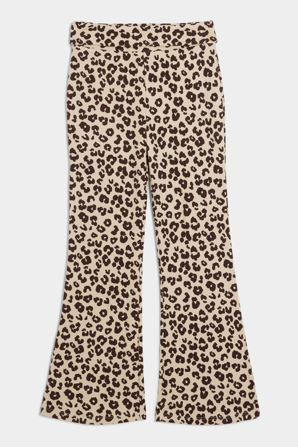 

Брюки клеш с отворотом для девочек River Island, коричневый