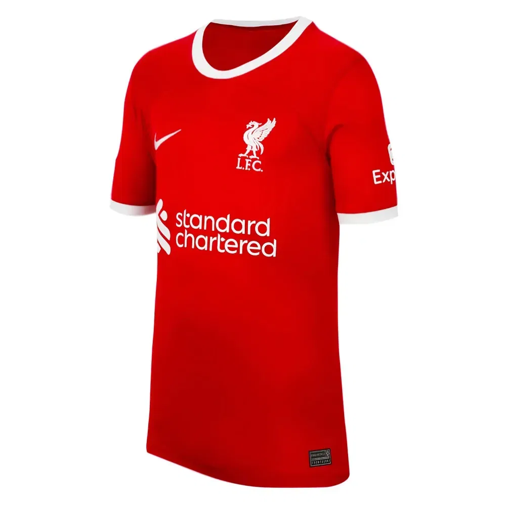 Детская футбольная футболка Liverpool FC Home 2023-2024 Nike, красный — фото 3