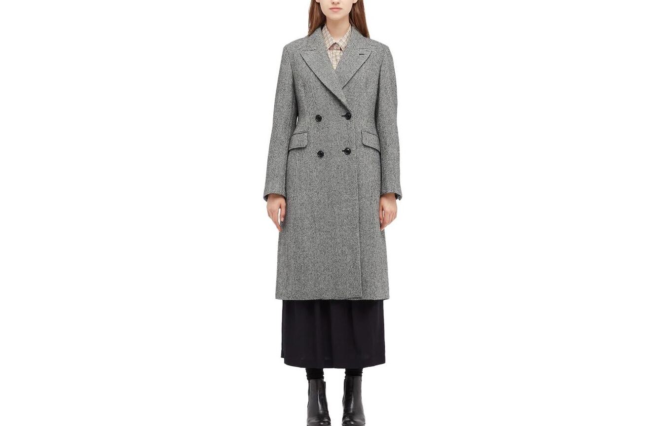 

Пальто женское черное Uniqlo
