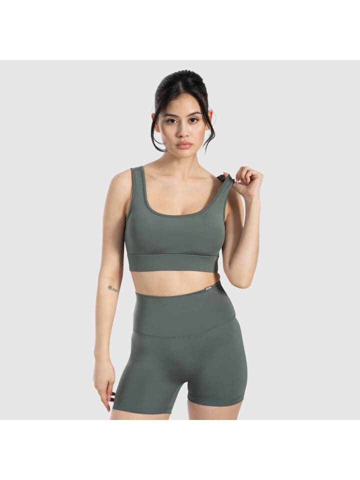 

SMILODOX Спортивный бюстгальтер Debby зеленого цвета