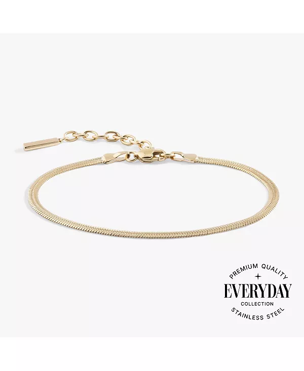 

Браслет-Цепочка на каждый день с рисунком «ёлочка» Alex And Ani, gold