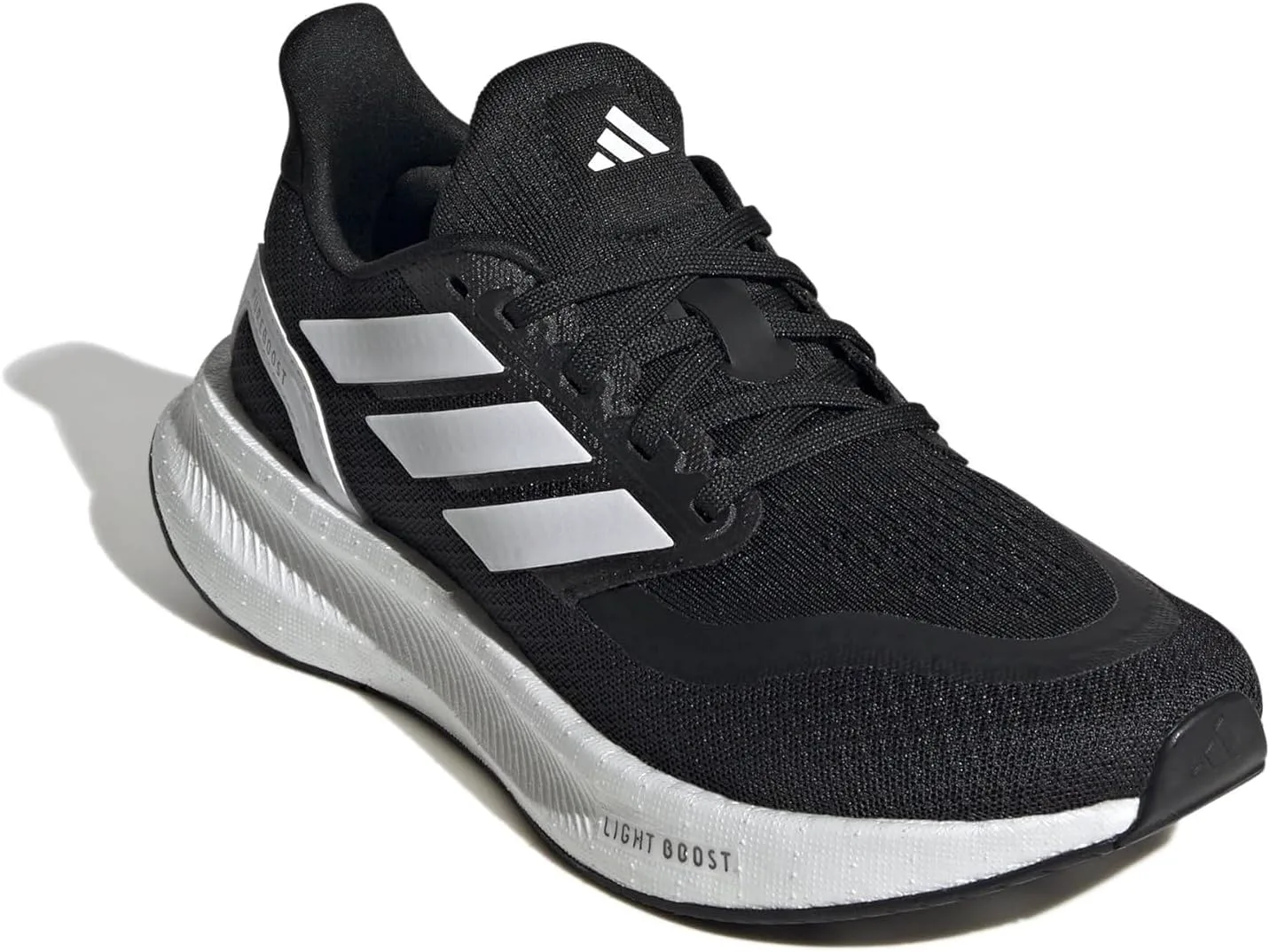 Adidas Детские кроссовки для бега Pureboost Light унисекс, черно-белый — фото 2