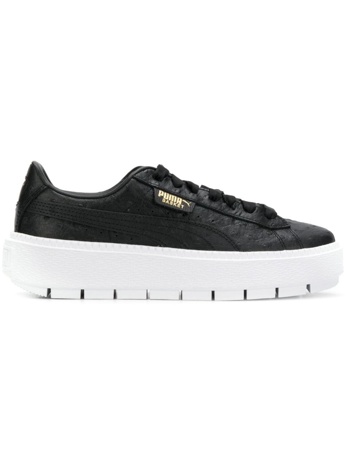 

PUMA кеды с выделкой под страуса на платформе, черный