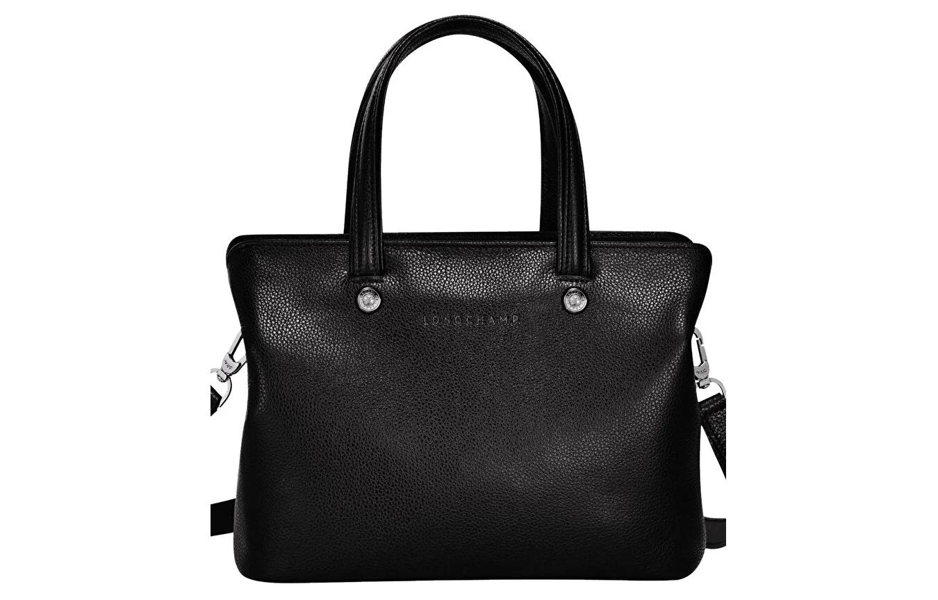 

LONGCHAMP Портативная кожаная сумка через плечо женская, черная