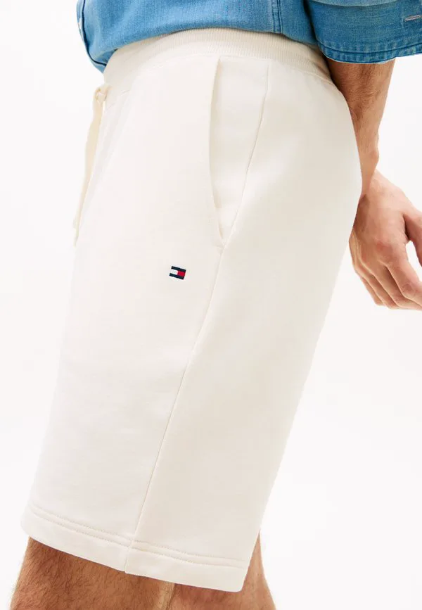 Вышитые флагом махровые спортивные шорты Tommy Hilfiger, Ivory Petal — фото 4