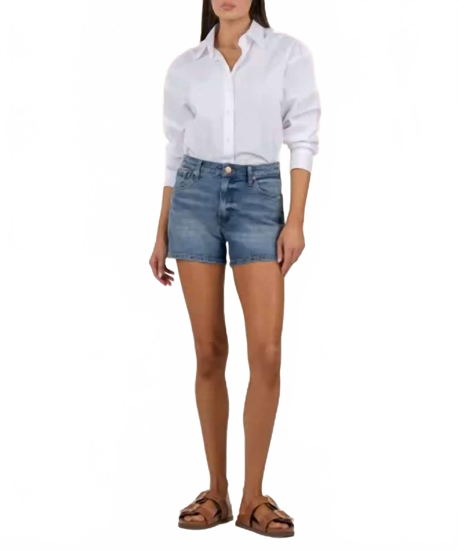 

Джинсовые шорты Jane High Rise с эффектом потертости KUT FROM THE KLOTH, Distinguished Wash