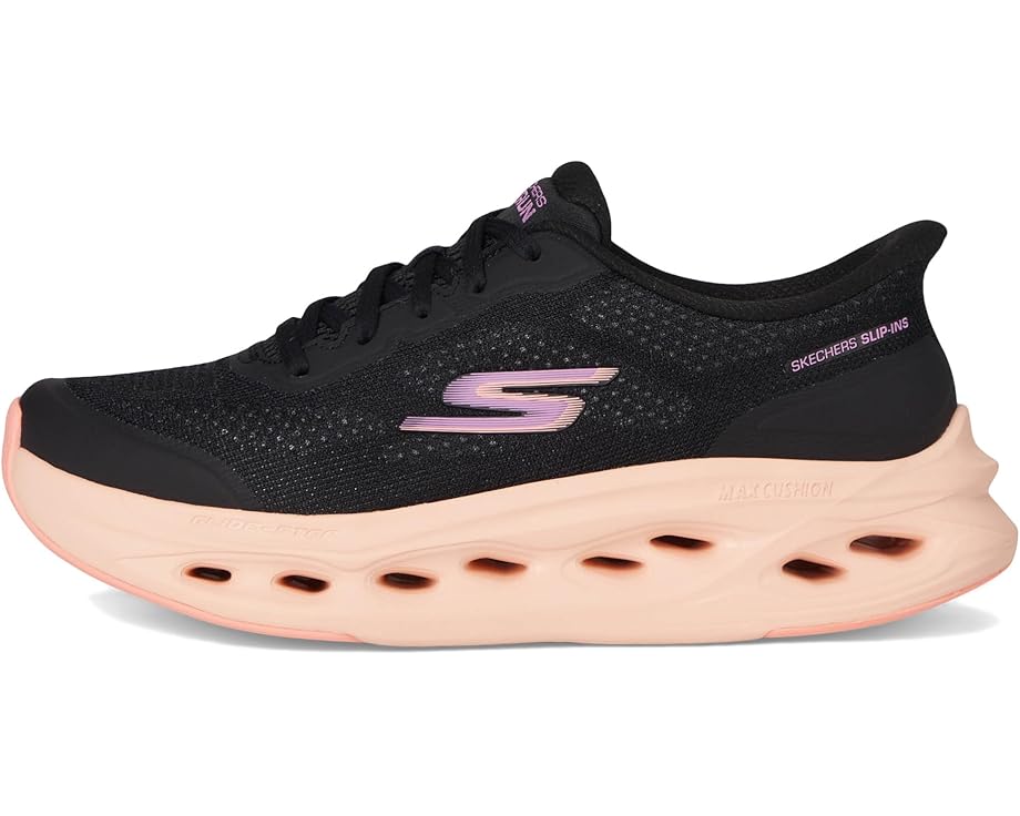Кроссовки SKECHERS Max Cushioning Glide Step Hartford Hands Free Slip-Ins, цвет Black/Purple — фото 4