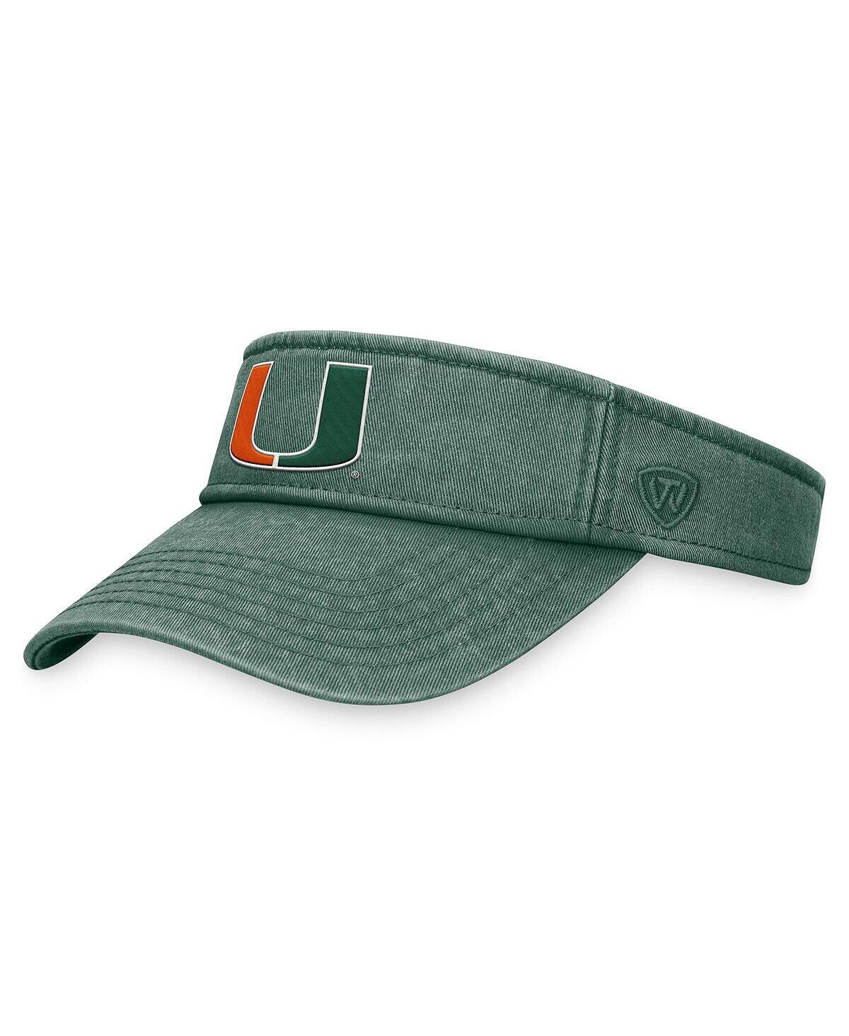 

Мужские зеленые регулируемый козырек Miami Hurricanes Terry Top of the World