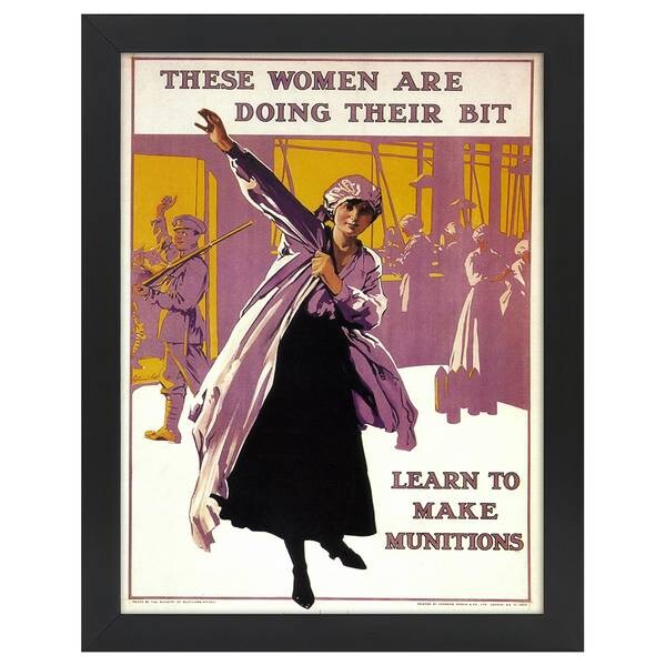 

Рамка для фотографий LegendArte Women Are Doing Their Bit, черный