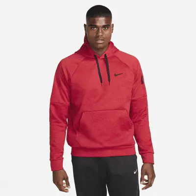 

Толстовка Nike Therma, цвет Team Red/Heather/University Red/Black