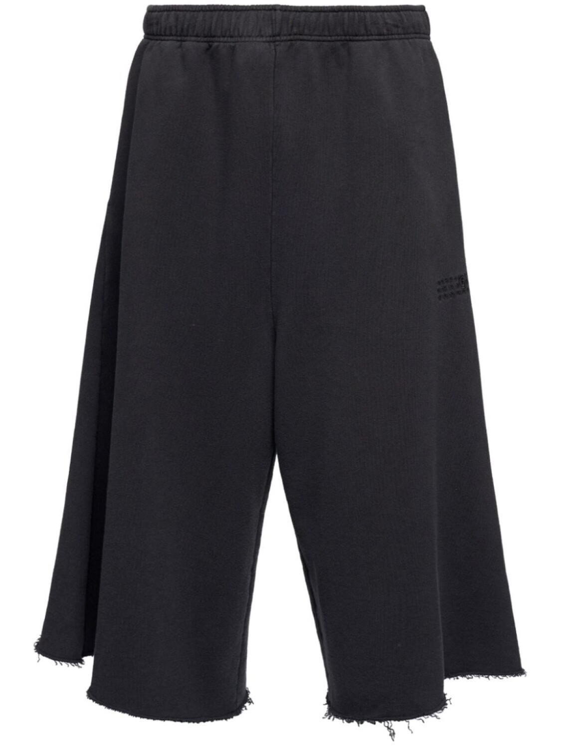 

MM6 Maison Margiela шорты из нечесаного джерси, черный