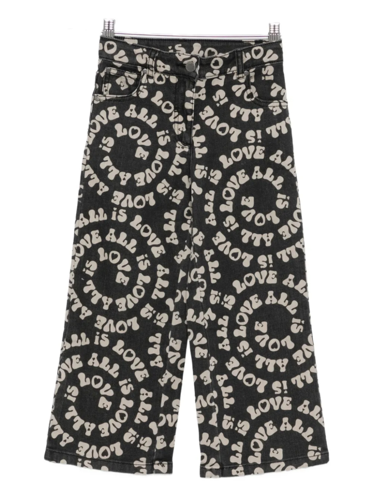 

Брюки Stella McCartney Kids Love is All с принтом, черный
